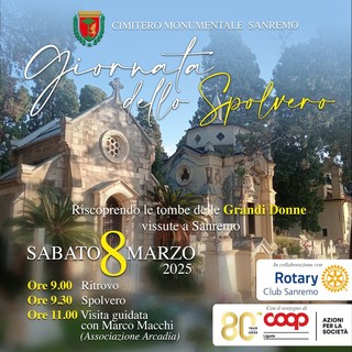 Sabato 8 marzo tornano le “Giornate dello spolvero”: appuntamento al cimitero monumentale