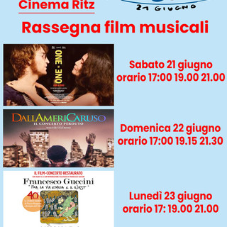 L’Ariston celebra la Festa della Musica: dal 21 al 23 giugno tre giorni di grandi film musicali alla Sala Ritz L’Ariston celebra la Festa della Musica: dal 21 al 23 giugno tre giorni di grandi film musicali alla Sala Ritz