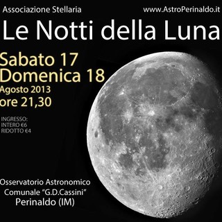 Perinaldo: questo fine settimana all'Osservatorio, appuntamento con le 'Notti della Luna'