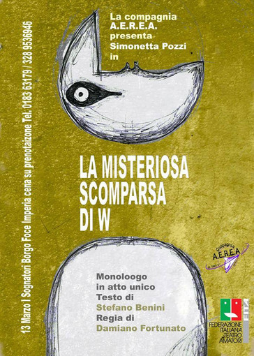 Imperia: lunedì prossimo ai "Sognatori" uno spettacolo per sensibilizzare la cittadinanza sulla sindrome di Asperger Imperia: lunedì prossimo ai "Sognatori" uno spettacolo per sensibilizzare la cittadinanza sulla sindrome di Asperger