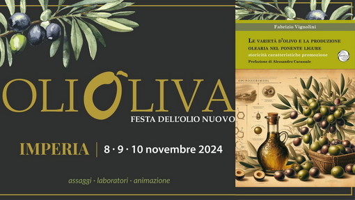 'Le varietà dell'olivo e la produzione olearia nel Ponente Ligure', presentazione saggio di Fabrizio Vignolini a Olioliva 2024 'Le varietà dell'olivo e la produzione olearia nel Ponente Ligure', presentazione saggio di Fabrizio Vignolini a Olioliva 2024