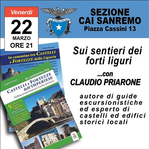 Sanremo: alla scoperta dei castelli della Liguria con il CAI e Claudio Priarone