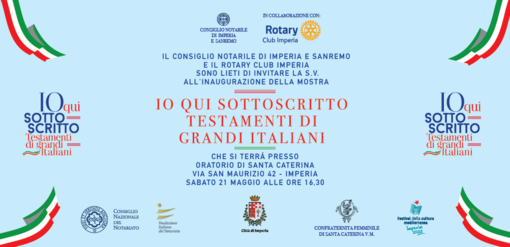 Da sabato all'11 giugno arriva a Imperia la mostra del notariato: evento organizzato dal club Rotary (foto)