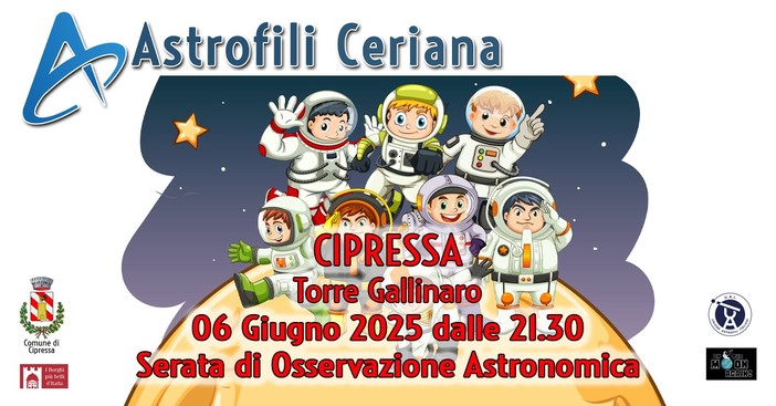 Cipressa, il 6 giugno serata di osservazione del cielo primaverile dalla Torre Gallinaro