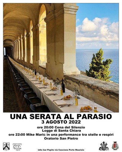 Imperia, al Parasio va in scena la 'Cena in silenzio': “Evento per contrastare l'inciviltà e rispettare i nostri luoghi” (Foto e video)