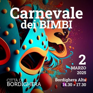 Bordighera, domenica grande festa con il Carnevale dei Bimbi