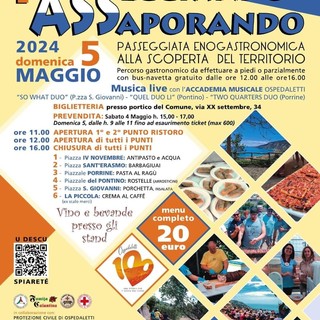 Ospedaletti, domenica torna “Passeggiando Assaporando – Passeggiata enogastronomica alla scoperta del territorio”