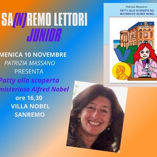 Patrizia Massano inaugura “San(n)remo Lettori Junior”: appuntamento domenica pomeriggio a Villa Nobel Patrizia Massano inaugura “San(n)remo Lettori Junior”: appuntamento domenica pomeriggio a Villa Nobel