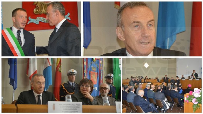 Ventimiglia: conferita la cittadinanza onoraria alla Polizia di Stato, Savina "Riconoscimento importante per il lavoro fatto su un tema come l'immigrazione" (Foto e Video) Ventimiglia: conferita la cittadinanza onoraria alla Polizia di Stato, Savina "Riconoscimento importante per il lavoro fatto su un tema come l'immigrazione" (Foto e Video)