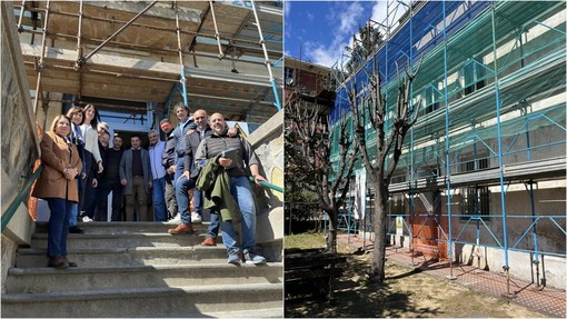 Vallecrosia, efficientamento energetico: iniziati i lavori al Municipio (Foto)