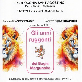 Ventimiglia, sabato al chiostro di Sant'Agostino la presentazione de 'Gli anni ruggenti dei Bagni Margunaira'