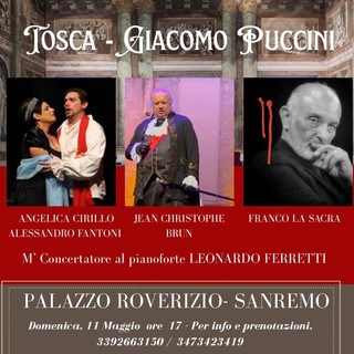 Sanremo, Tosca: la grande opera di Puccini in scena domenica prossima a Palazzo Roverizio