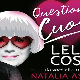 Lella Costa in ‘Questioni di cuore’ al Palazzo del Parco di Bordighera