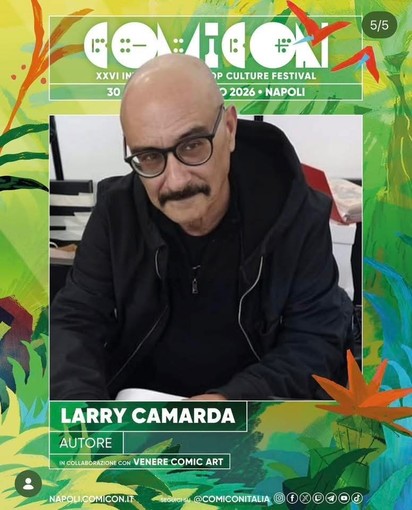 L’illustratore sanremese Larry Camarda ospite al COMICON di Napoli: il talento ligure tra gli autori della grande Area Tavole Originali