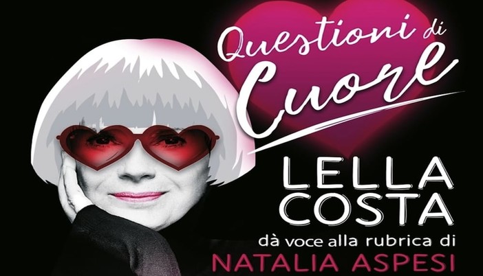 Lella Costa in ‘Questioni di cuore’ al Palazzo del Parco di Bordighera