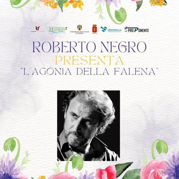 Ventimiglia, incontro d'autore con Roberto Negro a "Hambury che spettacolo"