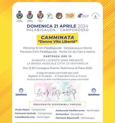 Camporosso, domenica la “Camminata non competitiva” della scuola di Pace aps Camporosso, domenica la “Camminata non competitiva” della scuola di Pace aps