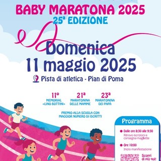 Sanremo, domenica 11 maggio la festa della “Baby Maratona”