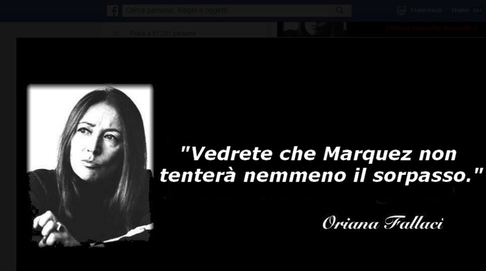 Nasce la pagina Facebook "Le profezie di Oriana": tra i creatori l'imperiese Giovanni Nebbia