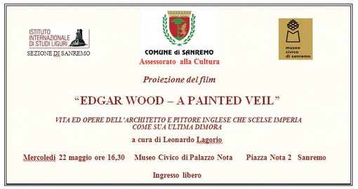 Sanremo, mercoledì al museo civico la proiezione del film “Edgar Wood – a Painted Veil” Sanremo, mercoledì al museo civico la proiezione del film “Edgar Wood – a Painted Veil”