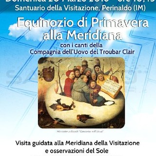 Perinaldo: domani mattina equinozio di Primavera alla Meridiana, giornate più lunghe e notti più brevi