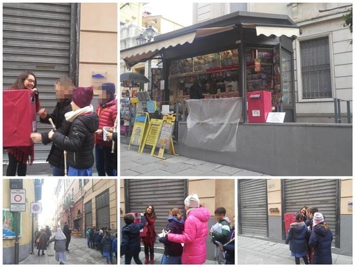 Imperia: tappa speciale per i bambini dell’Istituto della Misericordia in via Cascione, dove hanno imbucato le letterine a Babbo Natale (foto)