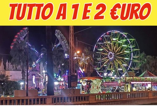 Il Luna Park di Sanremo propone due weekend con giostre a 1 e 2 euro