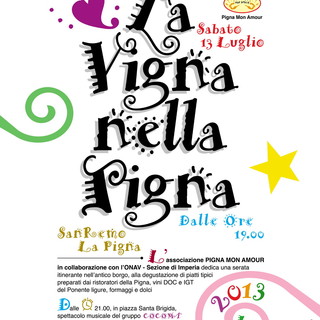 Sanremo: sabato dalle 19 nel centro storico, "La vigna ne la Pigna"