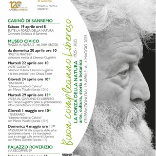 Sanremo: proseguono le iniziative dedicate al Centenario della nascita di Libereso: sabato 3 maggio incontro con la figlia Tanya e il giornalista Claudio Porchia