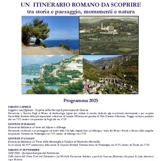 Ventimiglia, tornano le escursioni didattiche sulla via Ivlia Augusta Ventimiglia, tornano le escursioni didattiche sulla via Ivlia Augusta