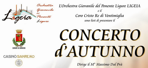 Venerdì alle 21 al Teatro del Casinò di Sanremo concerto dell’Orchestra Giovanile del Ponente Ligure Ligeia
