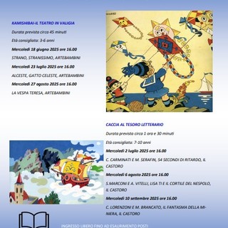 A Sanremo l’estate si trascorre anche in biblioteca: ecco gli eventi in programma anche per i più piccini