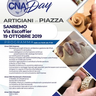 Per la prima volta in Liguria, sabato a Sanremo si terrà il "CNA Day": una giornata per conoscere le eccellenze di questa realtà associativa