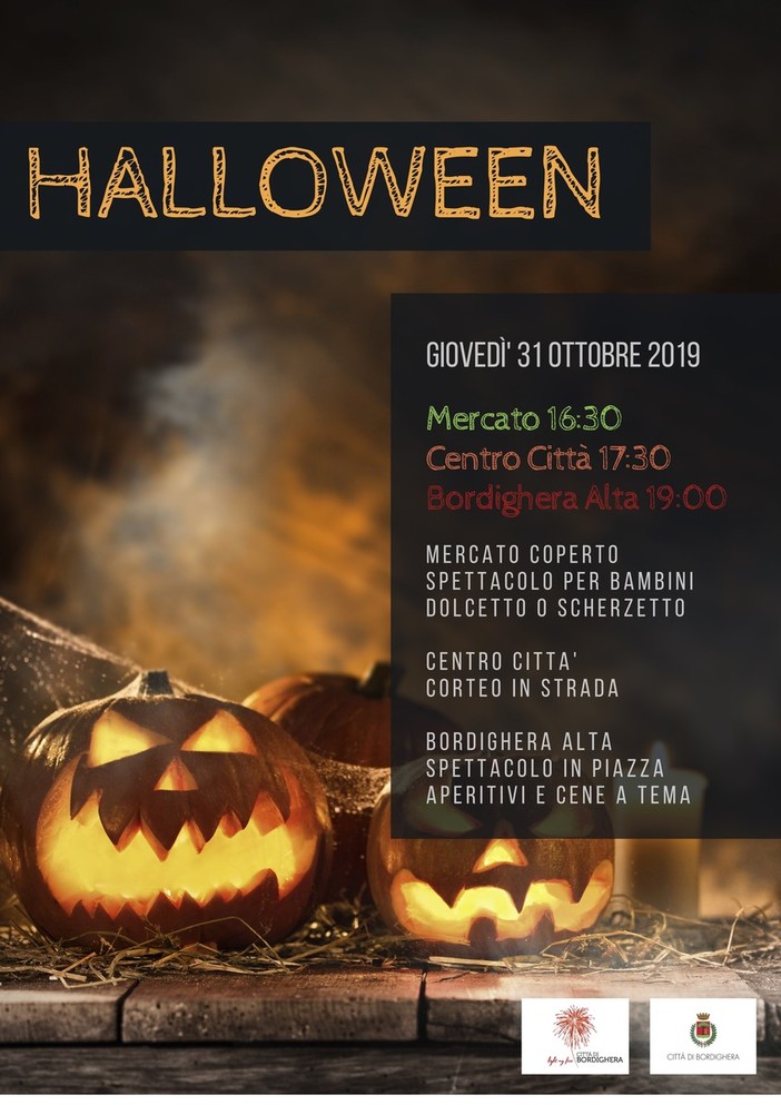 Il 31 ottobre Bordigherà festeggerà Halloween, tre momenti per vivere questa festa in altrettante zone della città