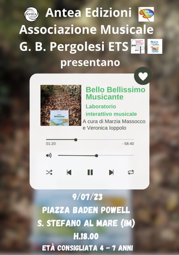 Santo Stefano al mare: laboratorio interattivo musicale per bambini domani in Piazza Baden Powell Santo Stefano al mare: laboratorio interattivo musicale per bambini domani in Piazza Baden Powell