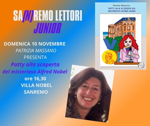 Patrizia Massano inaugura “San(n)remo Lettori Junior”: appuntamento domenica a Villa Nobel Patrizia Massano inaugura “San(n)remo Lettori Junior”: appuntamento domenica a Villa Nobel