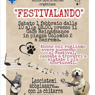 Sanremo: domani banchetto ENPA in piazza Colombo per la campagna di tesseramento Sanremo: domani banchetto ENPA in piazza Colombo per la campagna di tesseramento