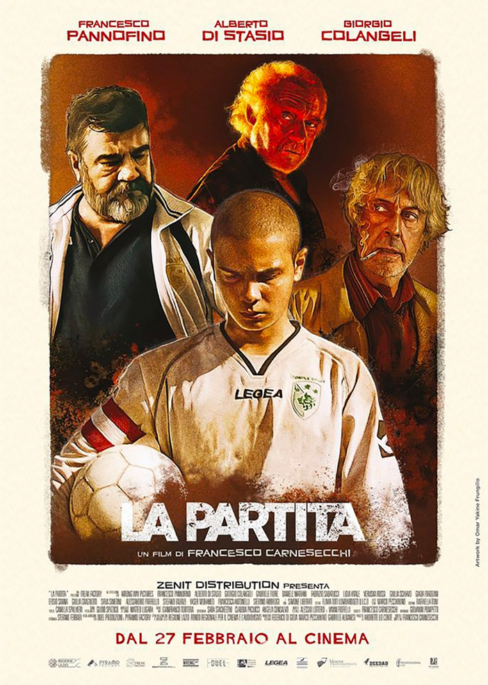 Tre i liguri nello staff del film 'La Partita' nei cinema il 27 febbraio: Pannofino, Pecchinino e Lottero