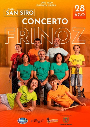 FriNoz in concerto a Sanremo, il 28 agosto musica pop-rock e sonorità classiche in Piazza San Siro FriNoz in concerto a Sanremo, il 28 agosto musica pop-rock e sonorità classiche in Piazza San Siro