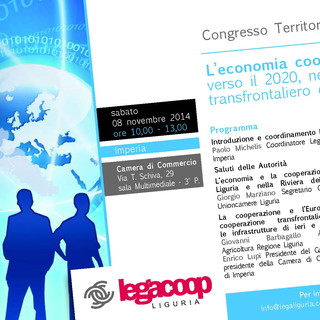 Imperia: domani alla Camera di Commercio congresso territoriale di Legacoop Liguria sull'economia cooperativa imperiese