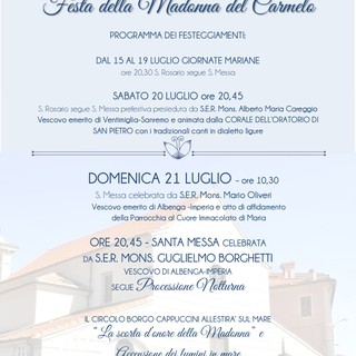 Imperia: fervono i preparativi per la festa della Madonna del Carmelo, sabato al Prino Imperia: fervono i preparativi per la festa della Madonna del Carmelo, sabato al Prino