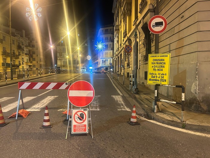 Sanremo: lavori fermi in galleria Francia dopo lo stop forzato per il Festival, Donzella "Termineranno improrogabilmente a giugno" Sanremo: lavori fermi in galleria Francia dopo lo stop forzato per il Festival, Donzella "Termineranno improrogabilmente a giugno"