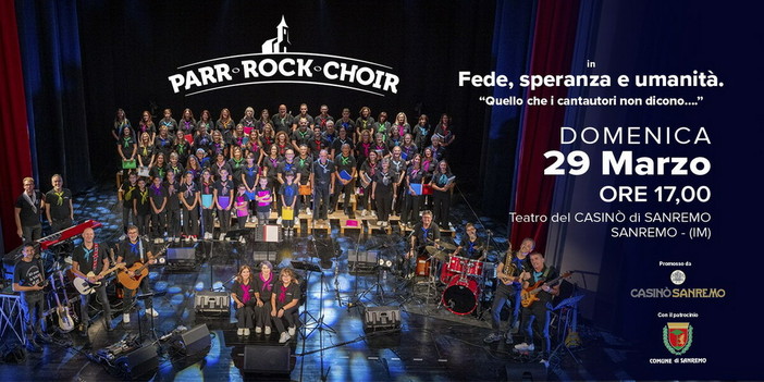 Sanremo, 'Fede, speranza e… umanità': al Teatro del Casinò il nuovo spettacolo del Parr Rock Choir Sanremo, 'Fede, speranza e… umanità': al Teatro del Casinò il nuovo spettacolo del Parr Rock Choir