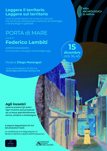 Ventimiglia, giovedì incontro Federico Lambiti con il suo originale romanzo “Porta di mare”