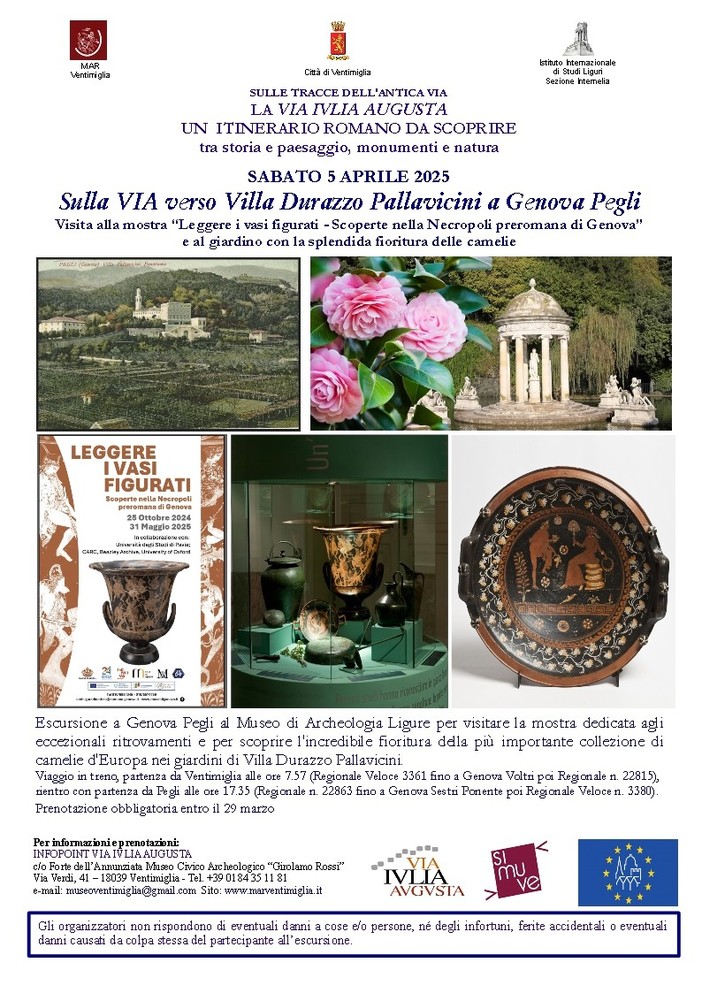 Ventimiglia, ancora pochi posti per l'escursione didattica sulla via Ivlia Augusta organizzata dal Mar Ventimiglia, ancora pochi posti per l'escursione didattica sulla via Ivlia Augusta organizzata dal Mar