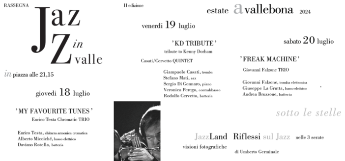 Vallebona, tre serate di musica di grande qualità con “JazzinValle” Vallebona, tre serate di musica di grande qualità con “JazzinValle”