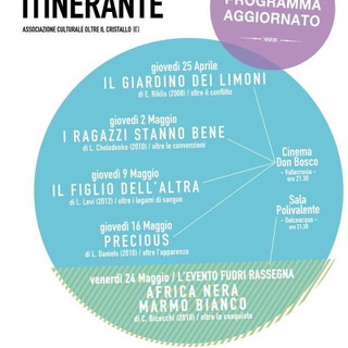 Vallecrosia: domani appuntamento con la Cine Rassegna dell'associazione culturale 'Oltre il Cristallo' Vallecrosia: domani appuntamento con la Cine Rassegna dell'associazione culturale 'Oltre il Cristallo'