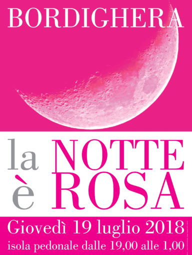 Bordighera: giovedì 19 luglio la Notte è Rosa