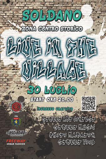 Soldano: sabato 30 luglio street art protagonista con un contest unico insieme a 10 artisti