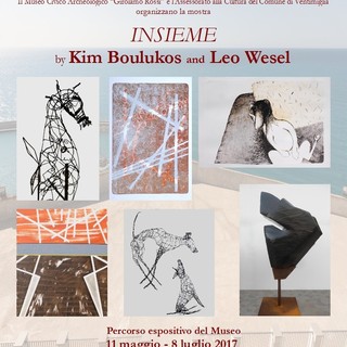 Ventimiglia: giovedì al Museo Archeologico il vernissage della mostra “Insieme” di Kim Boulukos e Leo Wesel